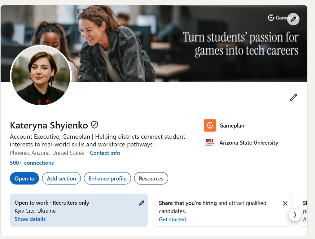 Managed LinkedIn account — Account Executive · Phoenix