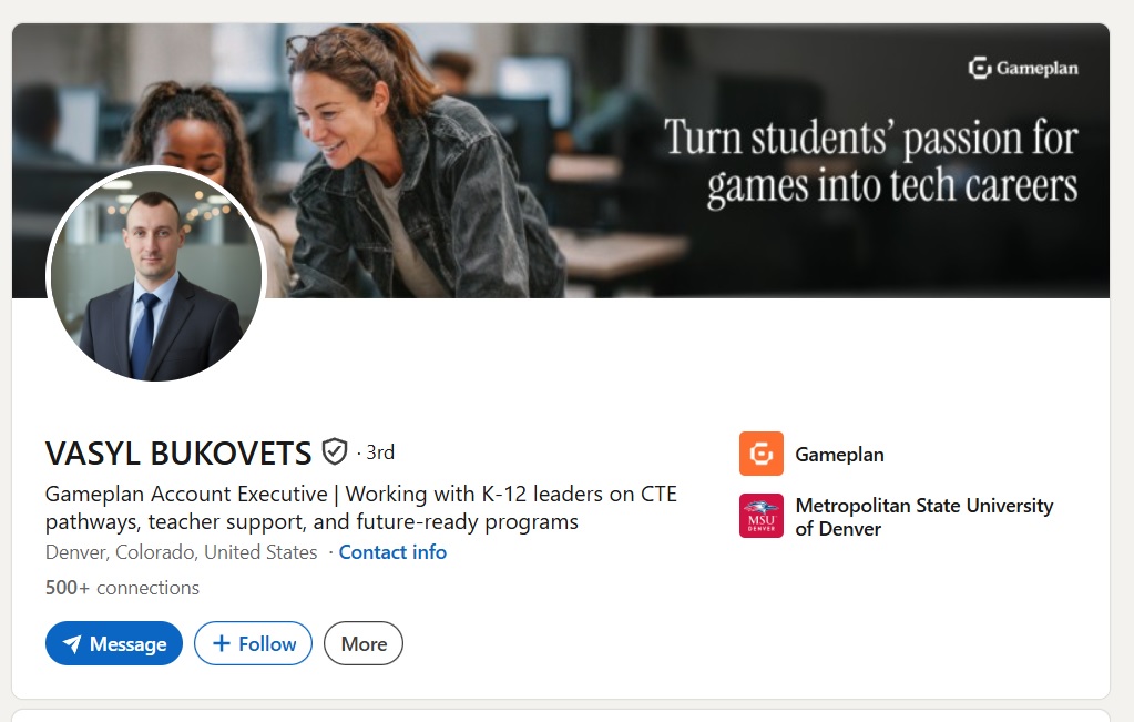 Managed LinkedIn account — Account Executive · Denver