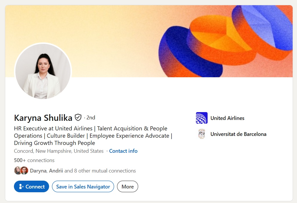 Managed LinkedIn account — HR Executive · New Hampshire